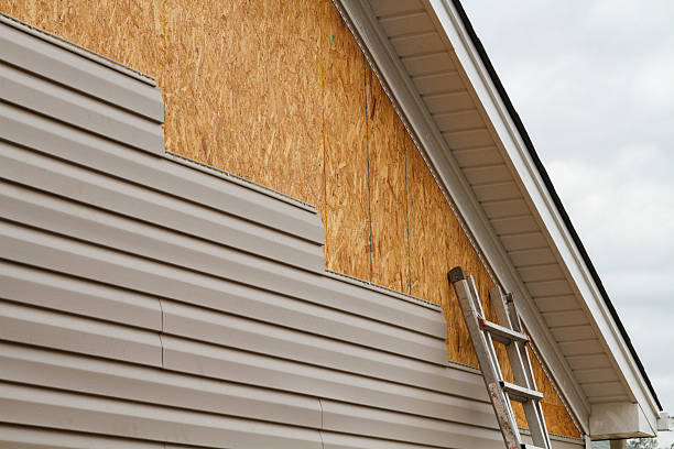 Professional Storm Damage Siding Repair technician working in Keene, TX